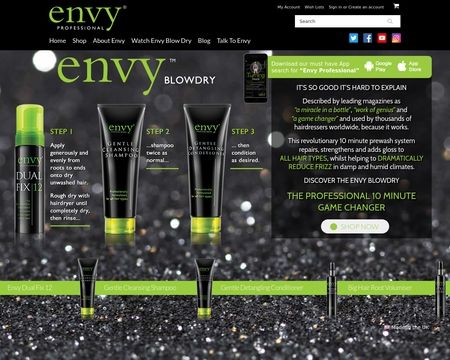 website thubmnail of Envy Professional