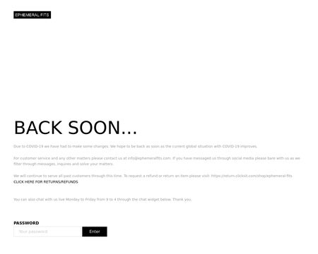 website thubmnail of Ephemeral Fits