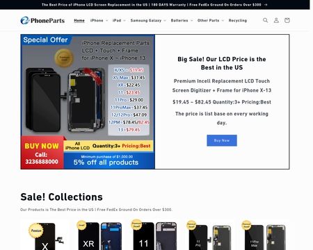 website thubmnail of Ephoneparts