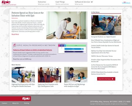 website thubmnail of Epic Systems