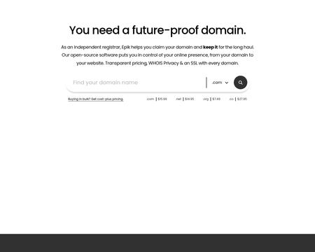 website thubmnail of Epik
