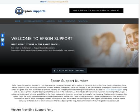 website thubmnail of Epsonsupports.net