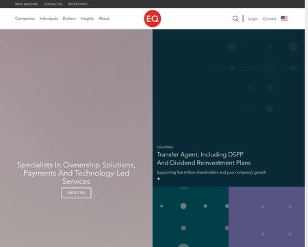 website thubmnail of Equiniti