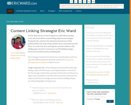 website thubmnail of Ericward.com