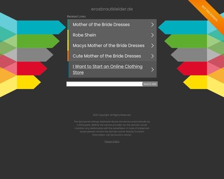 website thubmnail of Erosbrautkleider.de