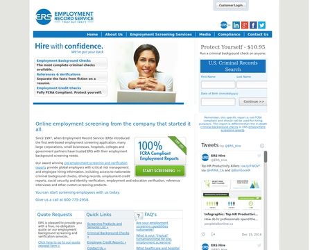 website thubmnail of ERS Hire
