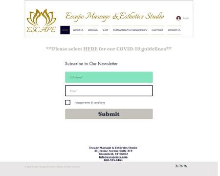 website thubmnail of Escape Massage & Esthetics Studio