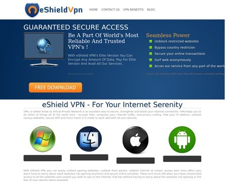 website thubmnail of eShield VPN
