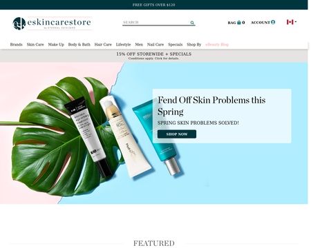 website thubmnail of eskincarestore