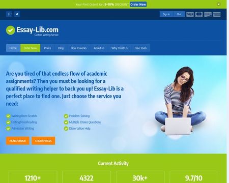website thubmnail of Essay-Lib.com