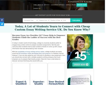 website thubmnail of EssayAce