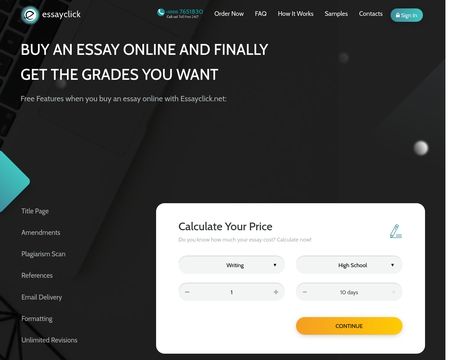 website thubmnail of Essay Click