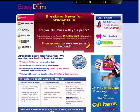 website thubmnail of EssayDom