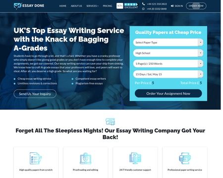 website thubmnail of Essay Done