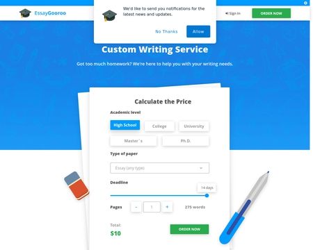 website thubmnail of EssayGooroo