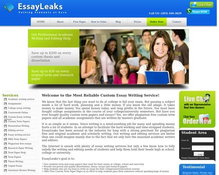 website thubmnail of EssayLeaks