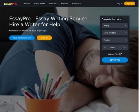 website thubmnail of Essaypro.co