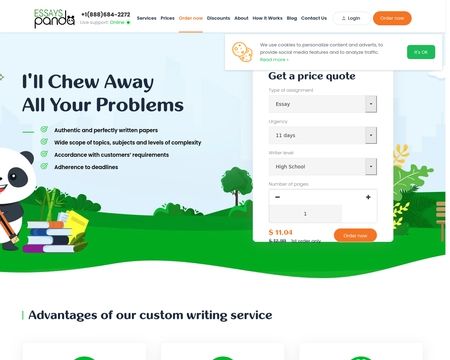 website thubmnail of Essays-panda