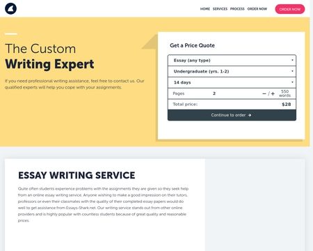 website thubmnail of Essays-Shark.net