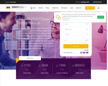 website thubmnail of Essays-writer.net
