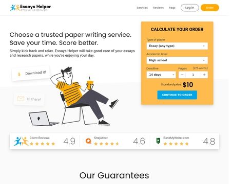 website thubmnail of Essays Helper