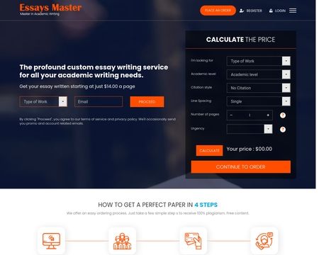 website thubmnail of Essays Master
