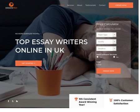 website thubmnail of Essayspro.co.uk