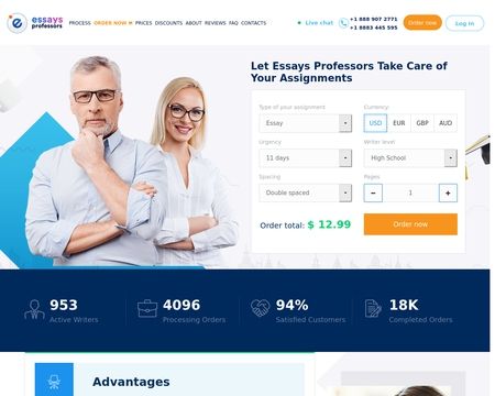 website thubmnail of Essays Professors