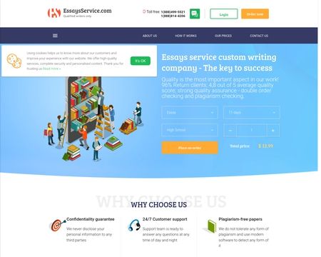website thubmnail of Essays Service