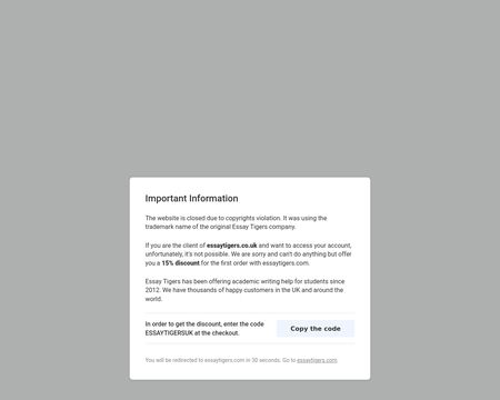 website thubmnail of Essay Tigers
