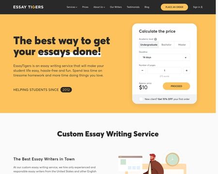 website thubmnail of EssayTigers