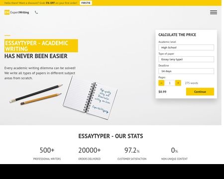 website thubmnail of Essaytyper.cm