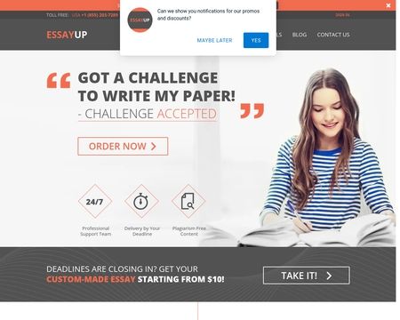 website thubmnail of Essayup