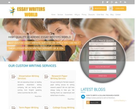 website thubmnail of Essay Writers World
