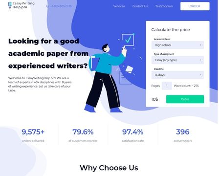 website thubmnail of Essay Writing Service