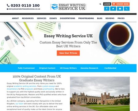 website thubmnail of Essay Writing Service UK