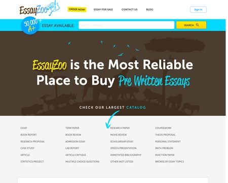 website thubmnail of EssayZoo