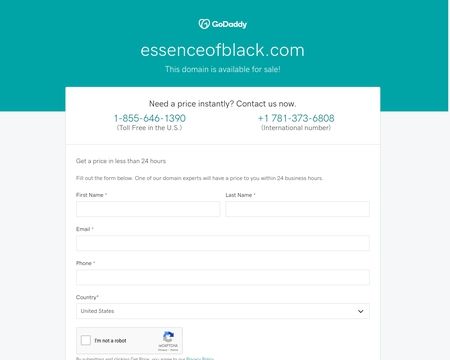 website thubmnail of Essence of Black