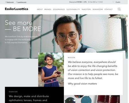 website thubmnail of Essilorluxottica
