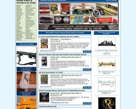 website thubmnail of Estatesale.net