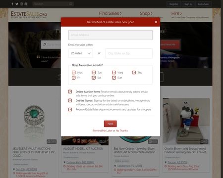 website thubmnail of EstateSales