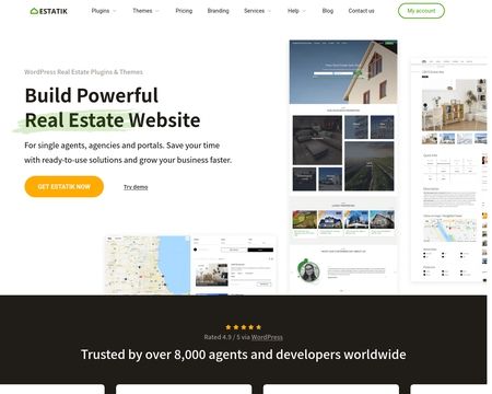 website thubmnail of Estatik