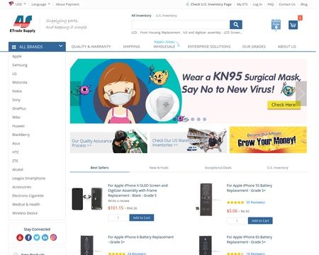 website thubmnail of ETrade Supply