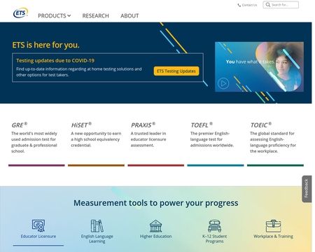 website thubmnail of Educational Testing Service (ETS)
