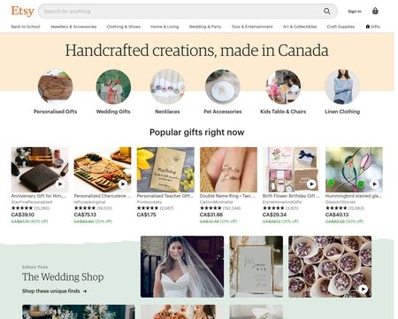 website thubmnail of Etsy.ca