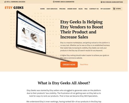 website thubmnail of Etsy Geeks