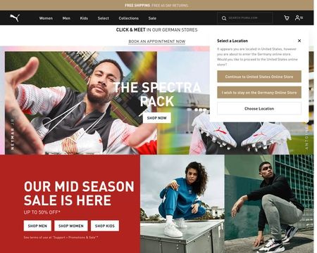 website thubmnail of Eu.puma