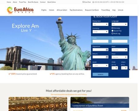 website thubmnail of EuroAfrica Travel