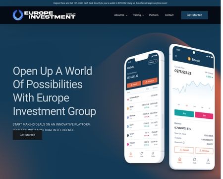 website thubmnail of Europe Investment Group