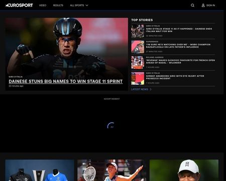 website thubmnail of Eurosport